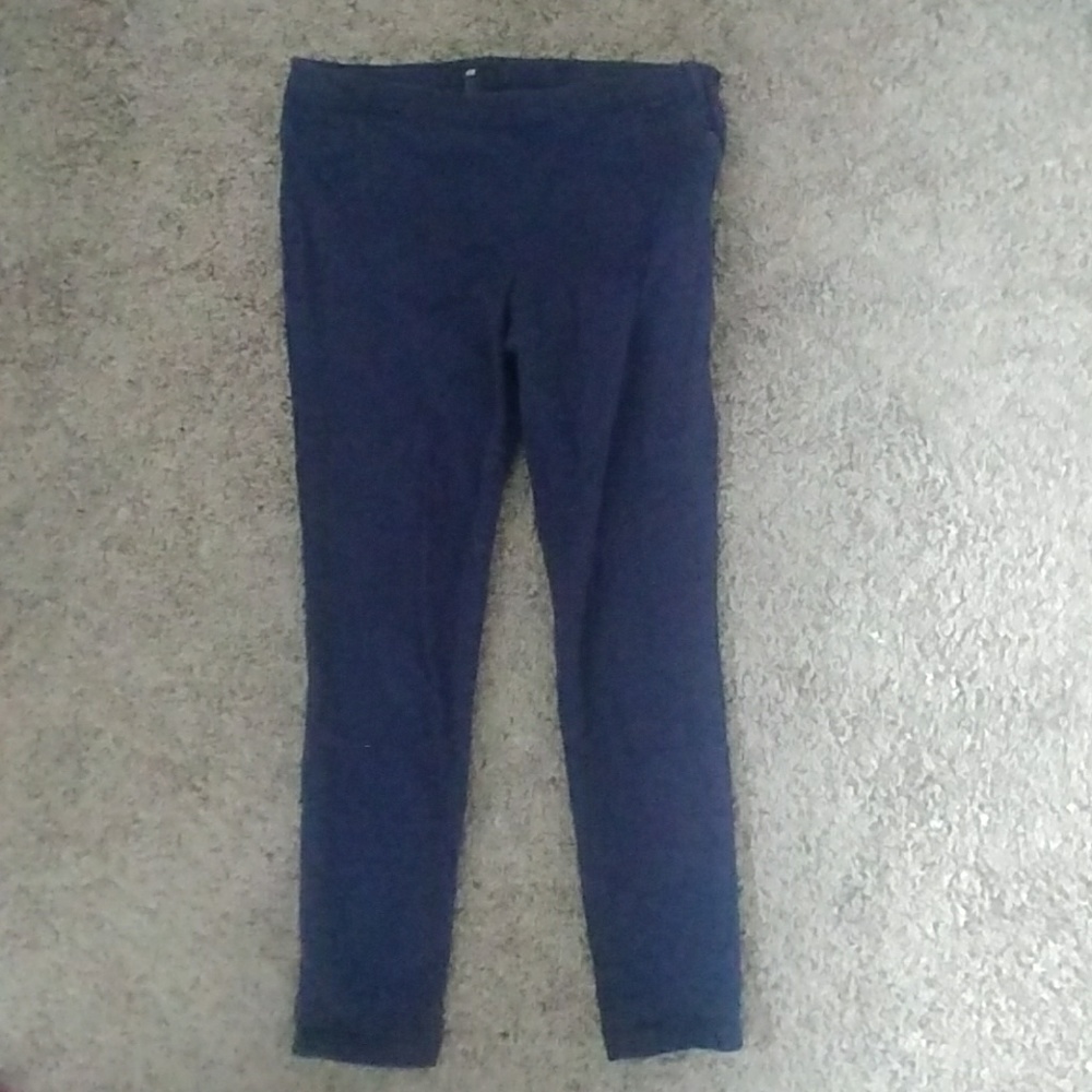 Blue high-waisted pant